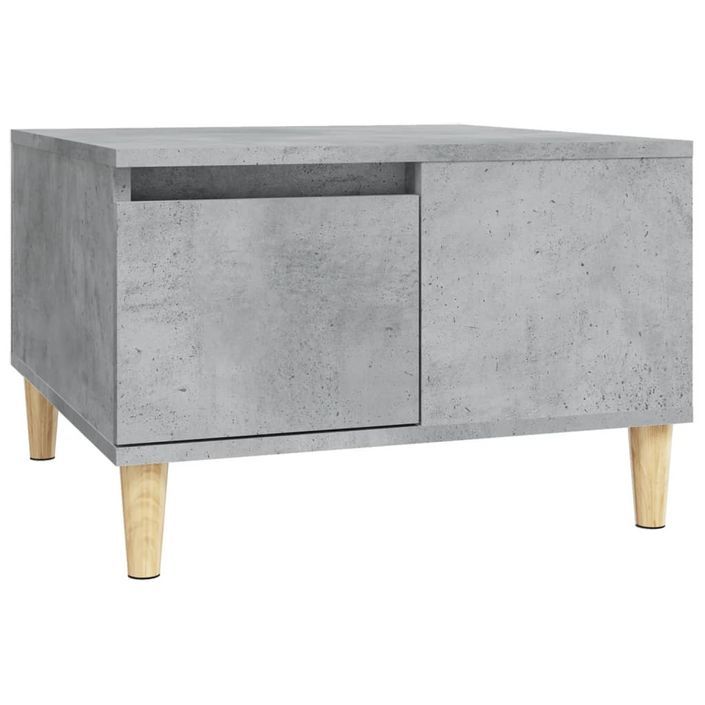 Table basse gris béton 55x55x36,5 cm bois d'ingénierie - Photo n°2