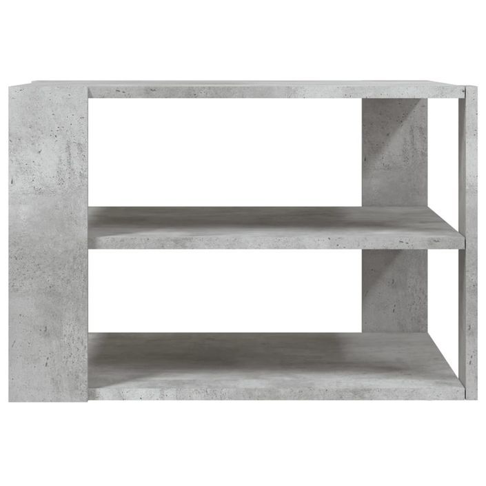 Table basse gris béton 59,5x59,5x40 cm bois d'ingénierie - Photo n°4