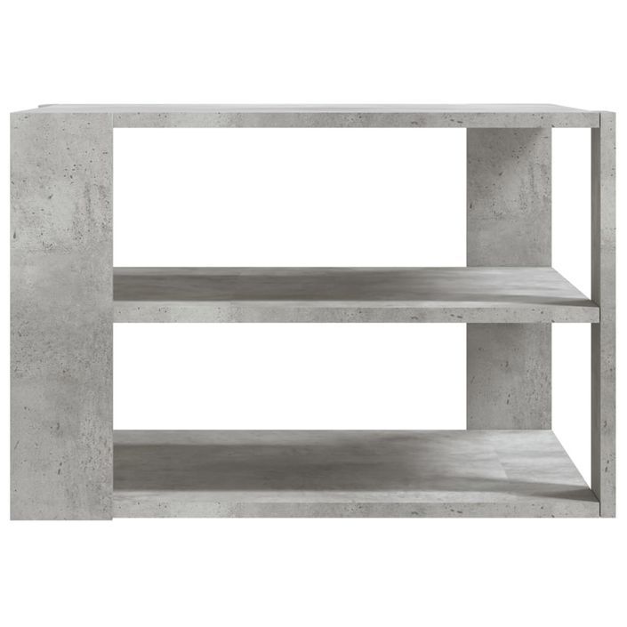 Table basse gris béton 59,5x59,5x40 cm bois d'ingénierie - Photo n°6