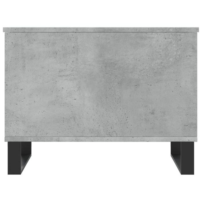 Table basse Gris béton 60x44,5x45 cm Bois d'ingénierie - Photo n°6