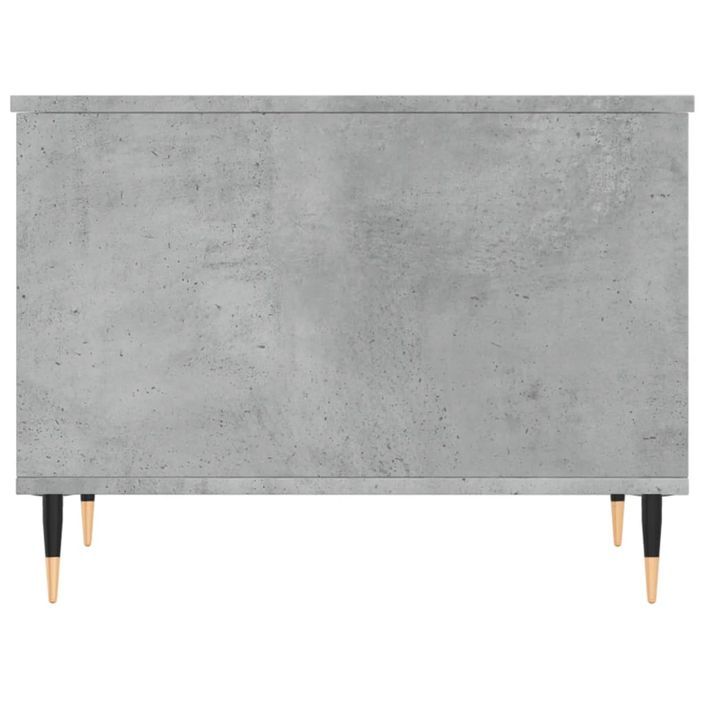 Table basse Gris béton 60x44,5x45 cm Bois d'ingénierie - Photo n°6