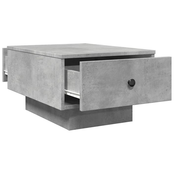 Table basse gris béton 60x45x31 cm bois d'ingénierie - Photo n°7