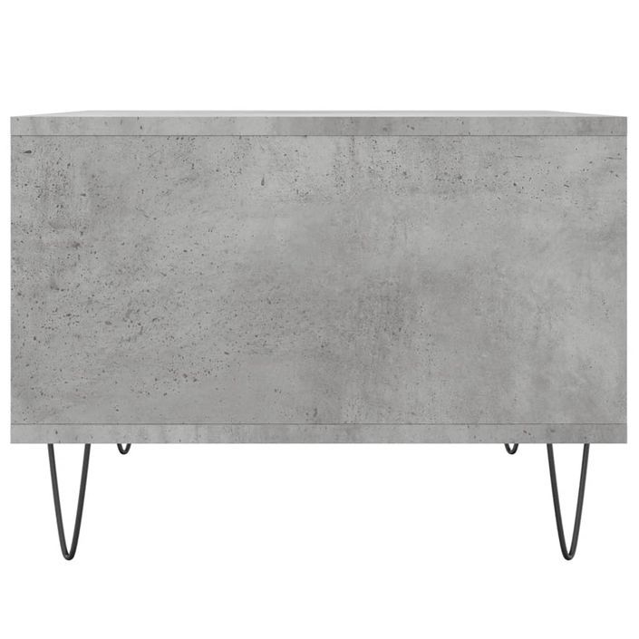 Table basse Gris béton 60x50x36,5 cm Bois d'ingénierie - Photo n°5