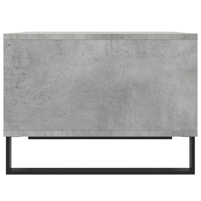 Table basse Gris béton 60x50x36,5 cm Bois d'ingénierie - Photo n°5