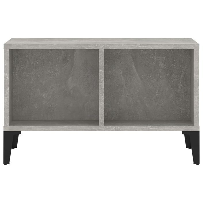 Table basse Gris béton 60x50x36,5 cm Bois d'ingénierie - Photo n°5