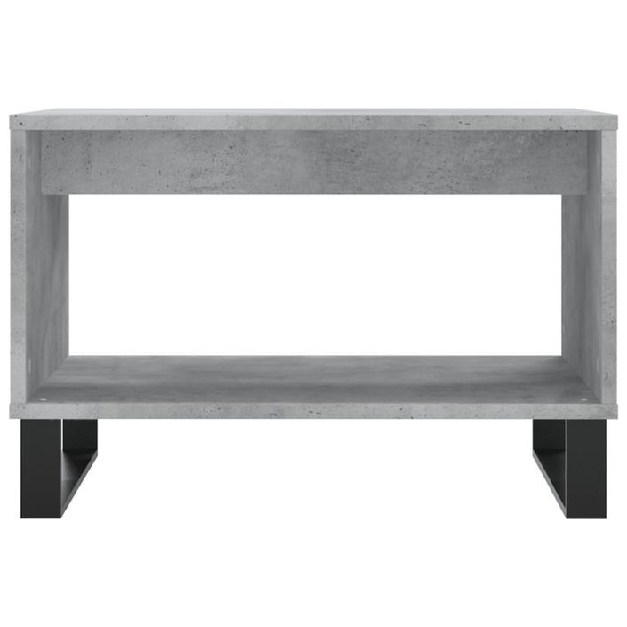 Table basse gris béton 60x50x40 cm bois d'ingénierie - Photo n°4