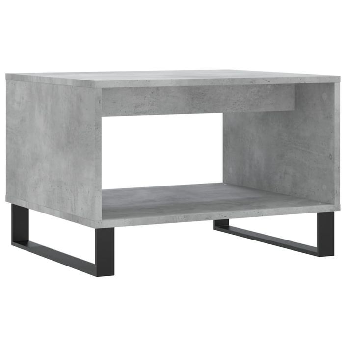 Table basse gris béton 60x50x40 cm bois d'ingénierie - Photo n°6