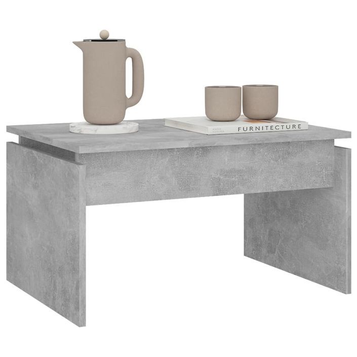 Table basse Gris béton 68x50x38 cm - Photo n°4