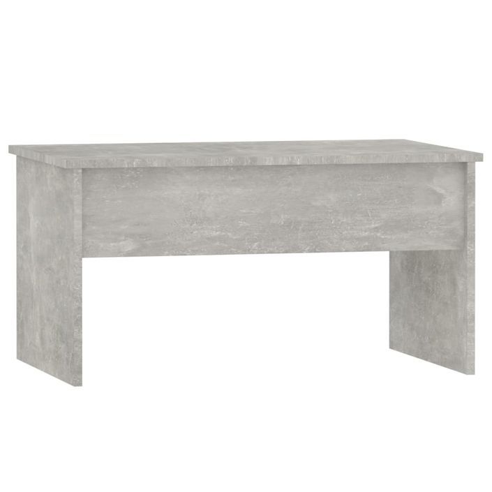 Table basse Gris béton 80x50,5x41,5 cm Bois d'ingénierie - Photo n°3