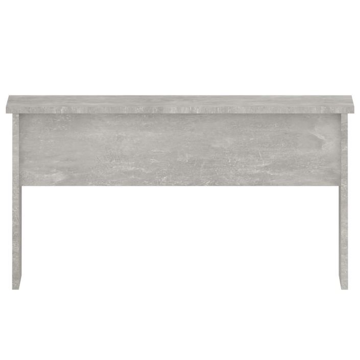 Table basse Gris béton 80x50,5x41,5 cm Bois d'ingénierie - Photo n°4