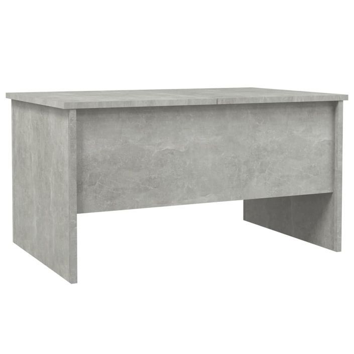 Table basse Gris béton 80x50x42,5 cm Bois d'ingénierie - Photo n°5