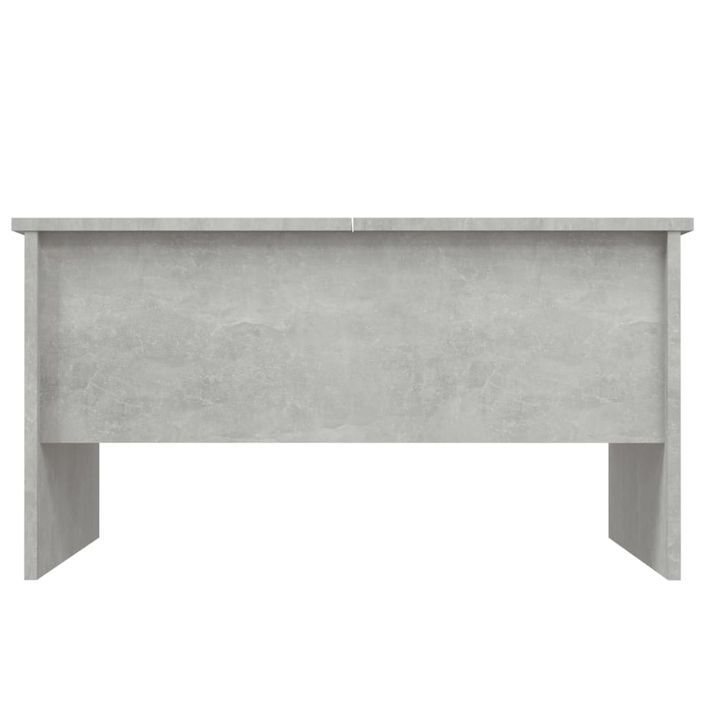 Table basse Gris béton 80x50x42,5 cm Bois d'ingénierie - Photo n°6