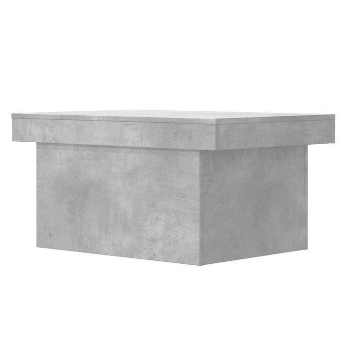 Table basse gris béton 80x55x40 cm bois d'ingénierie - Photo n°7