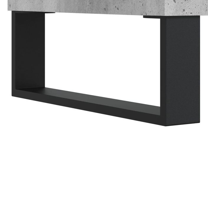 Table basse gris béton 80x80x36,5 cm bois d'ingénierie - Photo n°7
