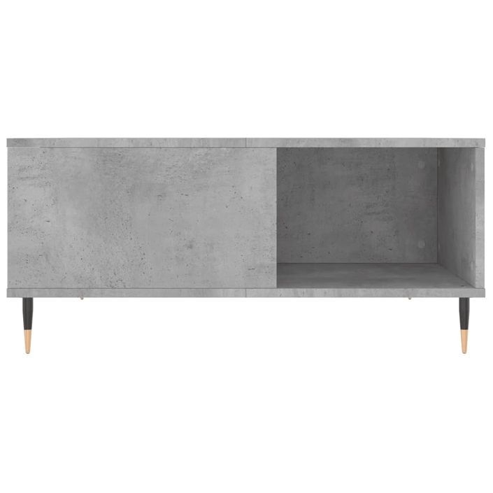 Table basse gris béton 80x80x36,5 cm bois d'ingénierie - Photo n°5