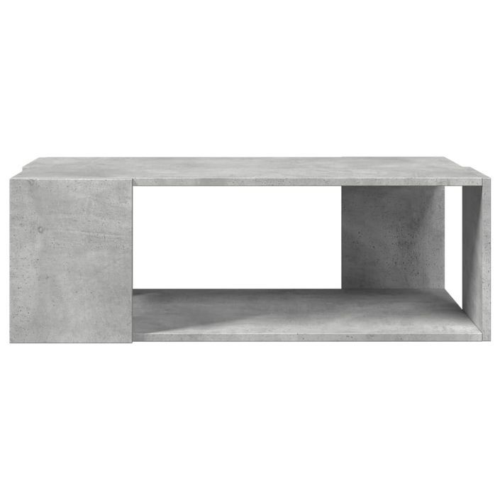 Table basse gris béton 89,5x48x30 cm bois d'ingénierie - Photo n°4