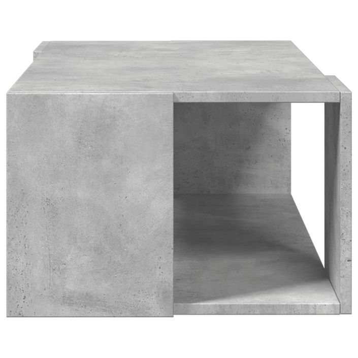 Table basse gris béton 89,5x48x30 cm bois d'ingénierie - Photo n°5