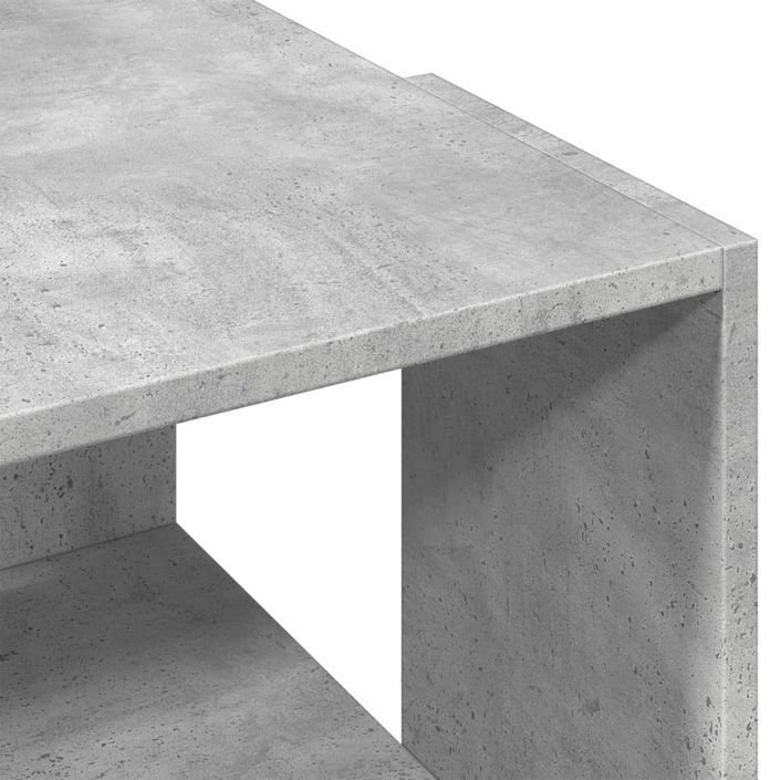 Table basse gris béton 89,5x48x30 cm bois d'ingénierie - Photo n°7