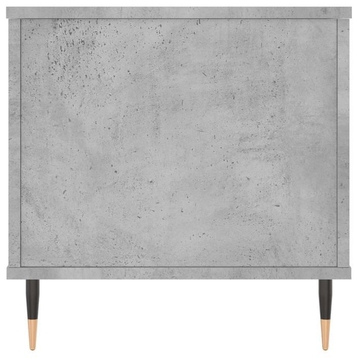 Table basse Gris béton 90x44,5x45 cm Bois d'ingénierie - Photo n°7