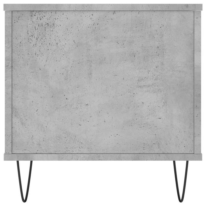 Table basse Gris béton 90x44,5x45 cm Bois d'ingénierie - Photo n°7