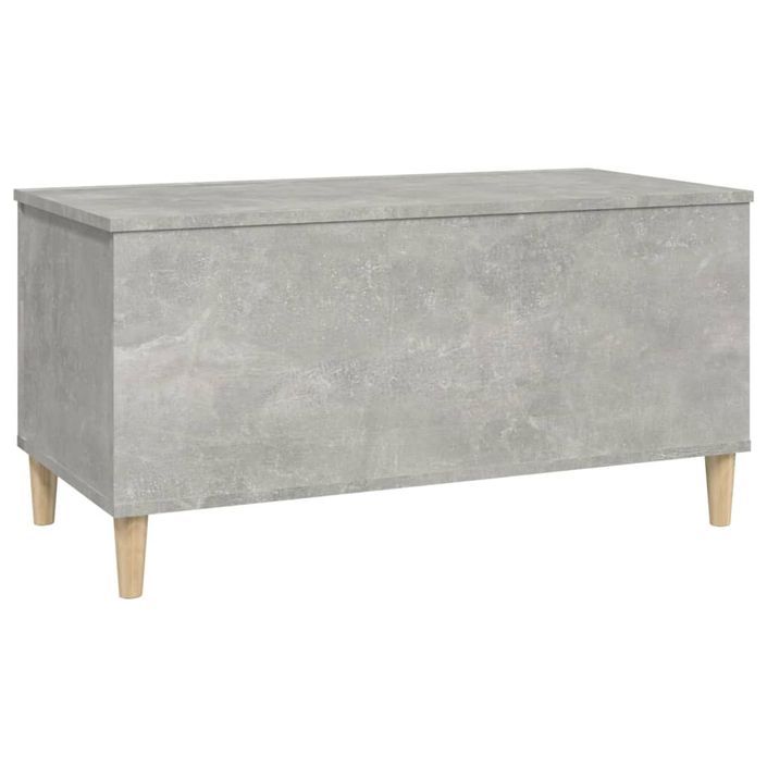 Table basse Gris béton 90x44,5x45 cm Bois d'ingénierie - Photo n°6