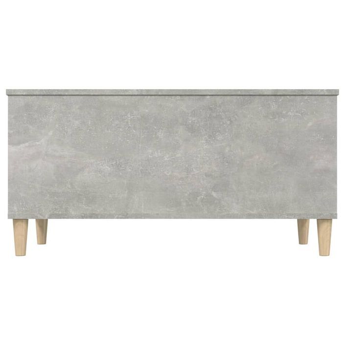 Table basse Gris béton 90x44,5x45 cm Bois d'ingénierie - Photo n°7