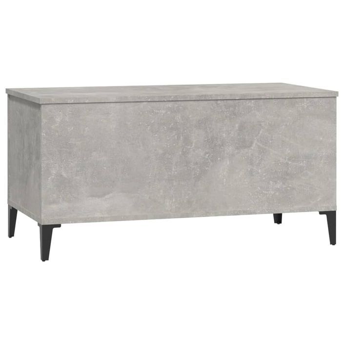 Table basse Gris béton 90x44,5x45 cm Bois d'ingénierie - Photo n°6