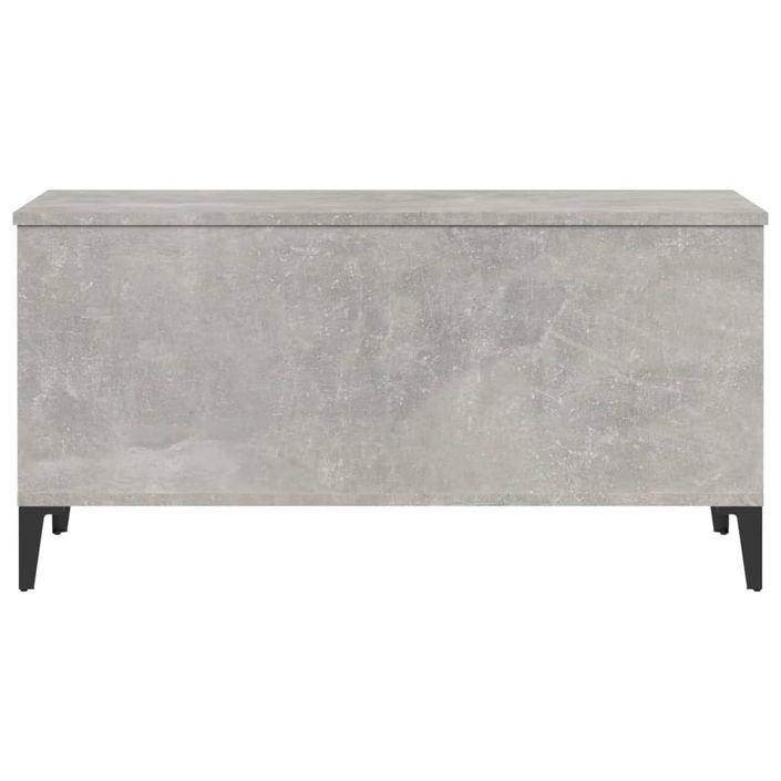 Table basse Gris béton 90x44,5x45 cm Bois d'ingénierie - Photo n°7