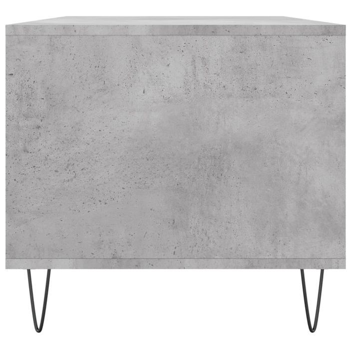 Table basse Gris béton 90x49x45 cm Bois d'ingénierie - Photo n°7