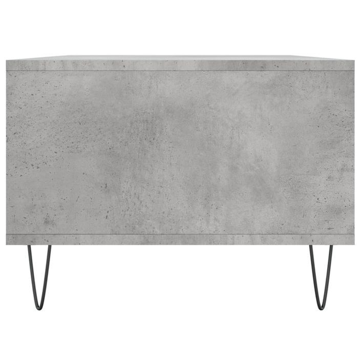 Table basse Gris béton 90x50x36,5 cm Bois d'ingénierie - Photo n°7