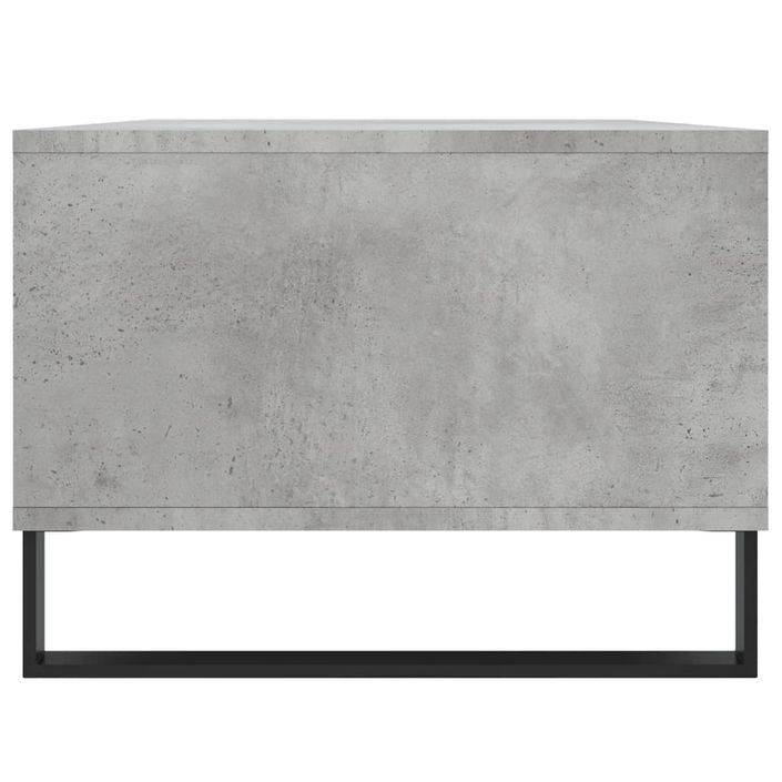 Table basse Gris béton 90x50x36,5 cm Bois d'ingénierie - Photo n°7