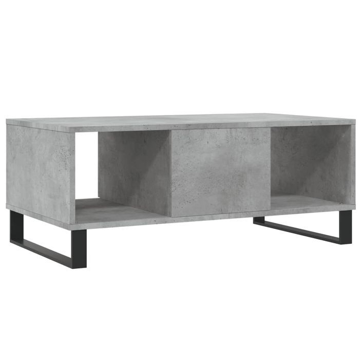 Table basse Gris béton 90x50x36,5 cm Bois d'ingénierie - Photo n°8