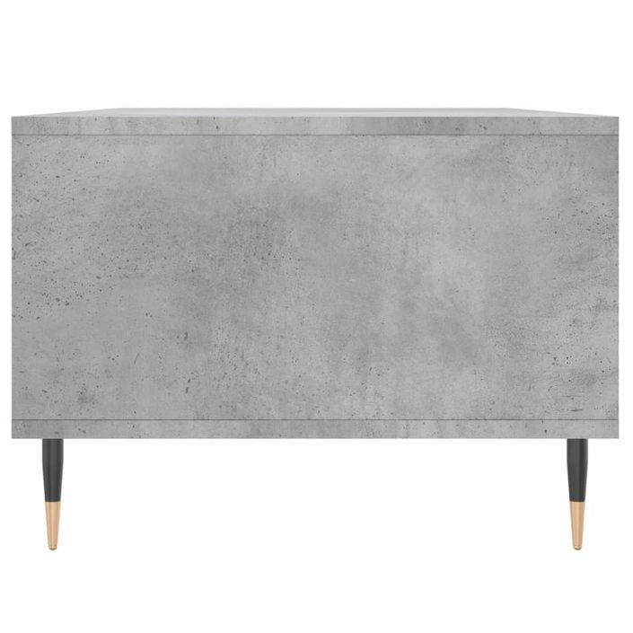 Table basse Gris béton 90x50x36,5 cm Bois d'ingénierie - Photo n°7