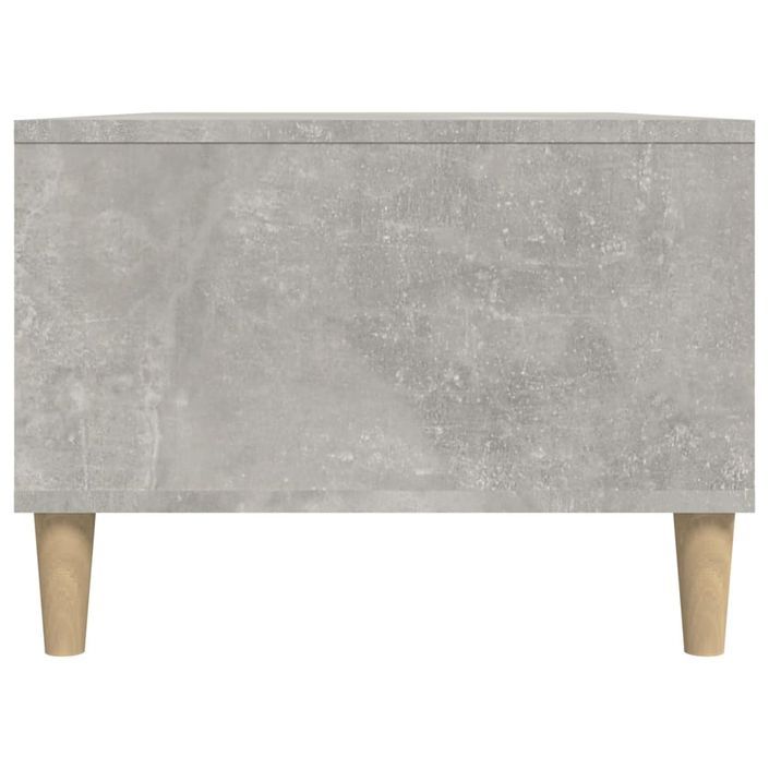 Table basse Gris béton 90x50x36,5 cm Bois d'ingénierie - Photo n°8