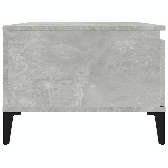 Table basse Gris béton 90x50x36,5 cm Bois d'ingénierie - Photo n°6