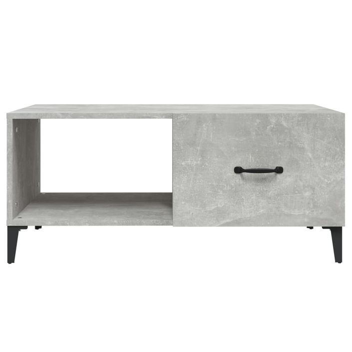 Table basse Gris béton 90x50x40 cm Bois d'ingénierie - Photo n°6