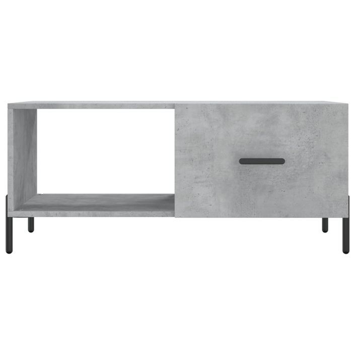 Table basse gris béton 90x50x40 cm bois d'ingénierie - Photo n°5