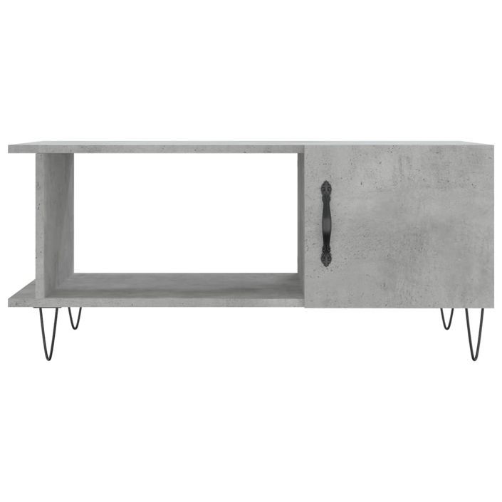 Table basse gris béton 90x50x40 cm bois d'ingénierie - Photo n°5