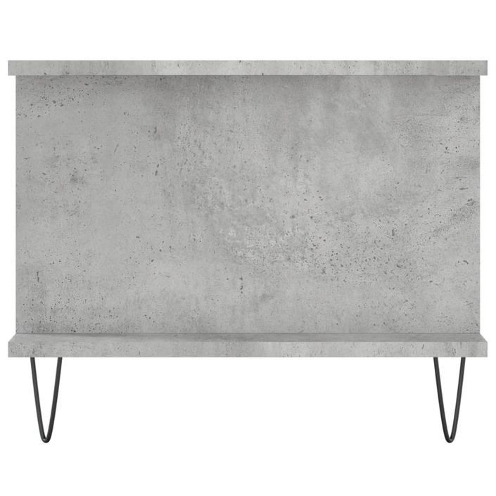 Table basse gris béton 90x50x40 cm bois d'ingénierie - Photo n°7