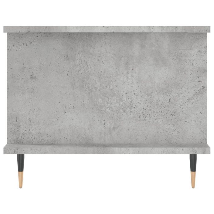 Table basse gris béton 90x50x40 cm bois d'ingénierie - Photo n°7