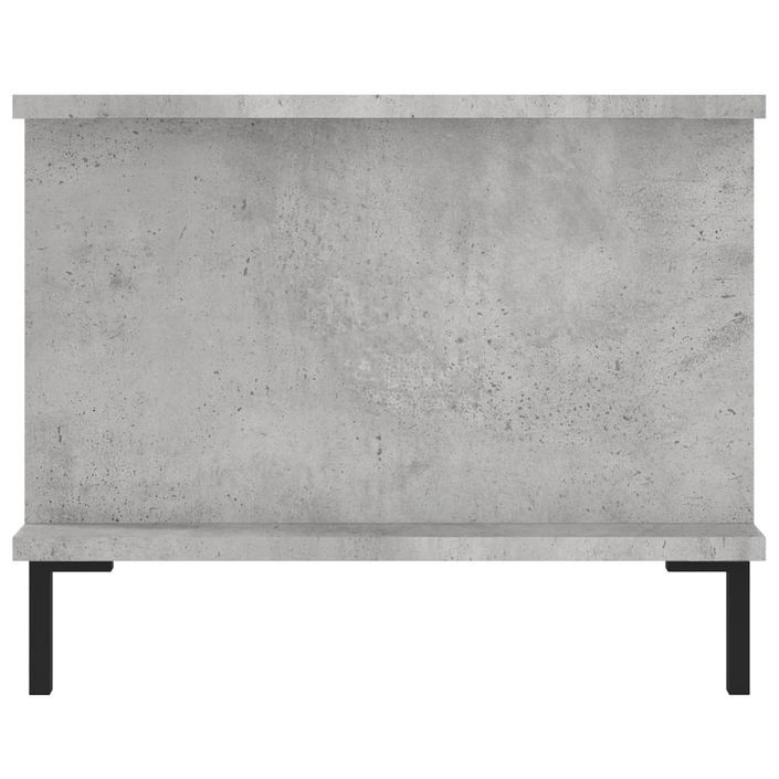 Table basse gris béton 90x50x40 cm bois d'ingénierie - Photo n°7