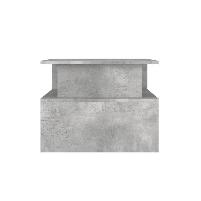 Table basse gris béton 90x55x42,5 cm bois d'ingénierie - Photo n°5