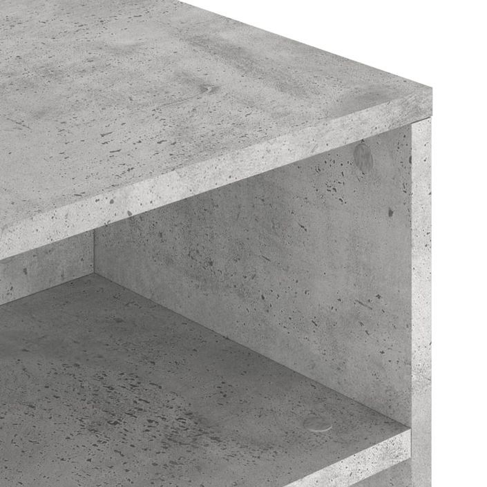 Table basse gris béton 90x55x42,5 cm bois d'ingénierie - Photo n°7