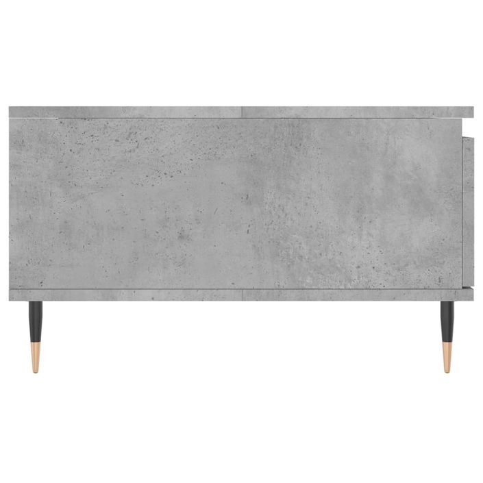 Table basse gris béton 90x60x35 cm bois d'ingénierie - Photo n°7