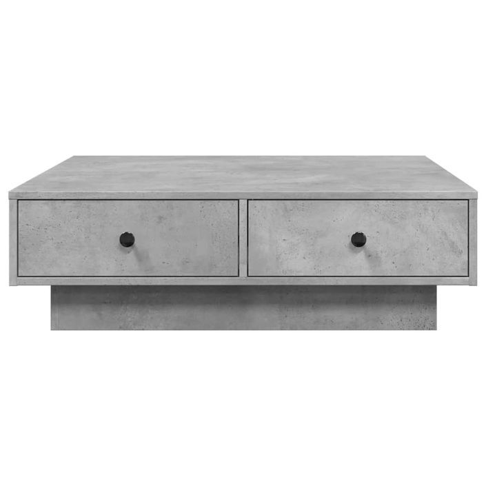 Table basse Gris béton 90x90x28 cm - Photo n°4