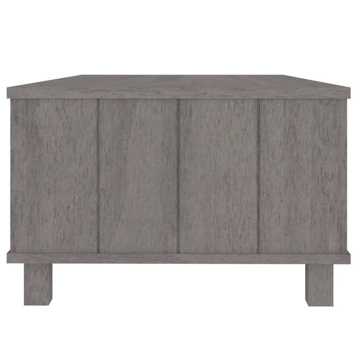 Table basse HAMAR Gris clair 100x55x35 cm Bois massif de pin - Photo n°6