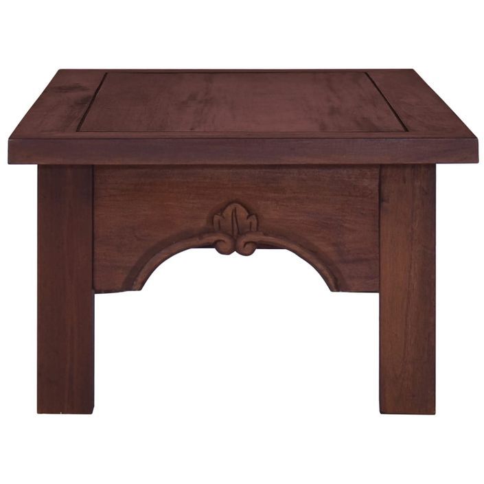 Table basse Marron classique 100x50x30 cm Bois d'acajou massif - Photo n°5