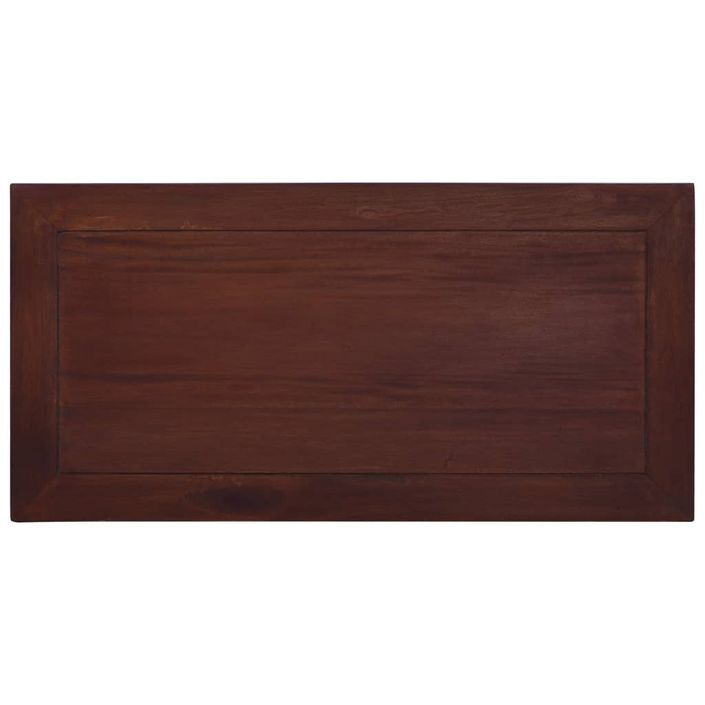 Table basse Marron classique 100x50x30 cm Bois d'acajou massif - Photo n°6