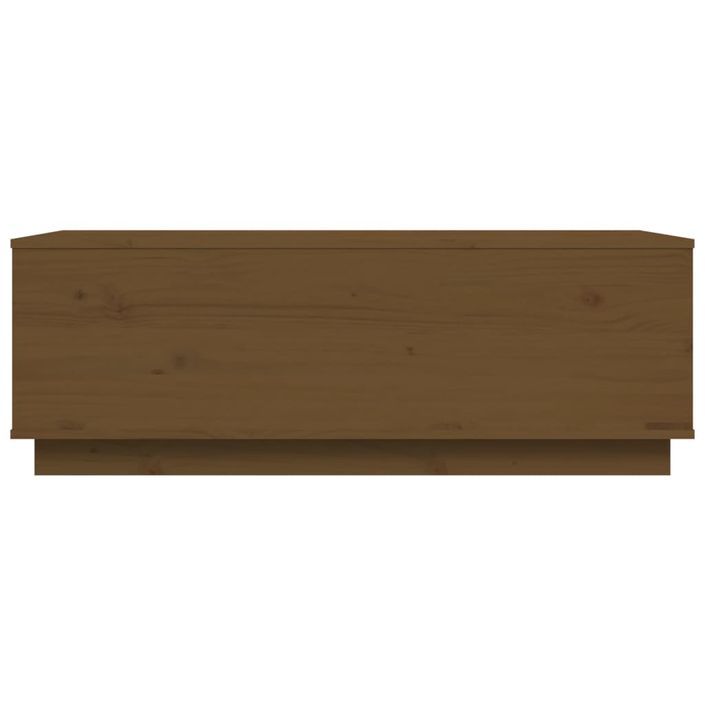 Table basse Marron miel 100x50x35 cm Bois massif de pin - Photo n°6