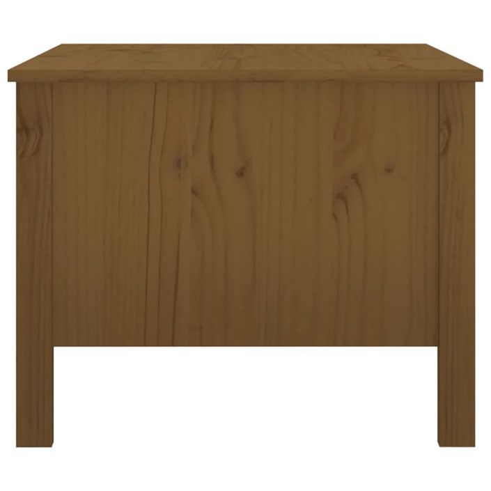 Table basse Marron miel 100x50x40 cm Bois massif de pin - Photo n°7